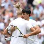 Mark Lajal y Carlos Alcaraz, Wimbledon 2024