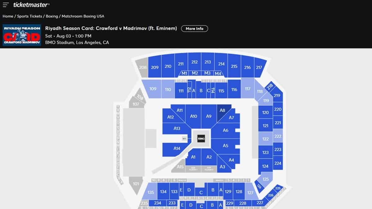 Entradas para Crawford vs Madrimov