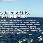 La 25ª edición del Campeonato Mundial de Paddleboard Moloka'i 2 O'ahu el domingo 28 de julio