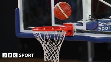 Stock basketball hoop photo