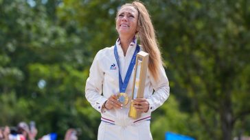 Pauline Ferrand-Prévot finalmente saborea el oro olímpico antes de volver a las carreras en ruta en 2025