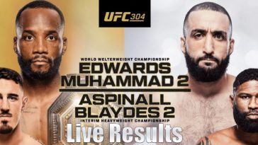 Resultados en vivo de UFC 304: Leon Edwards vs. Belal Muhammad 2