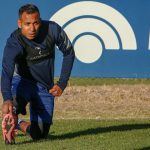 Villa en el entrenamiento de Independiente Rivadavia (prensa club).