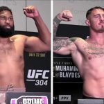 Vídeo del pesaje del evento coestelar de UFC 304: Tom Aspinall vs. Curtis Blaydes 2