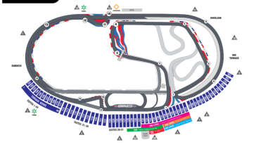 Mapa de la pista ROVAL de Charlotte 2024