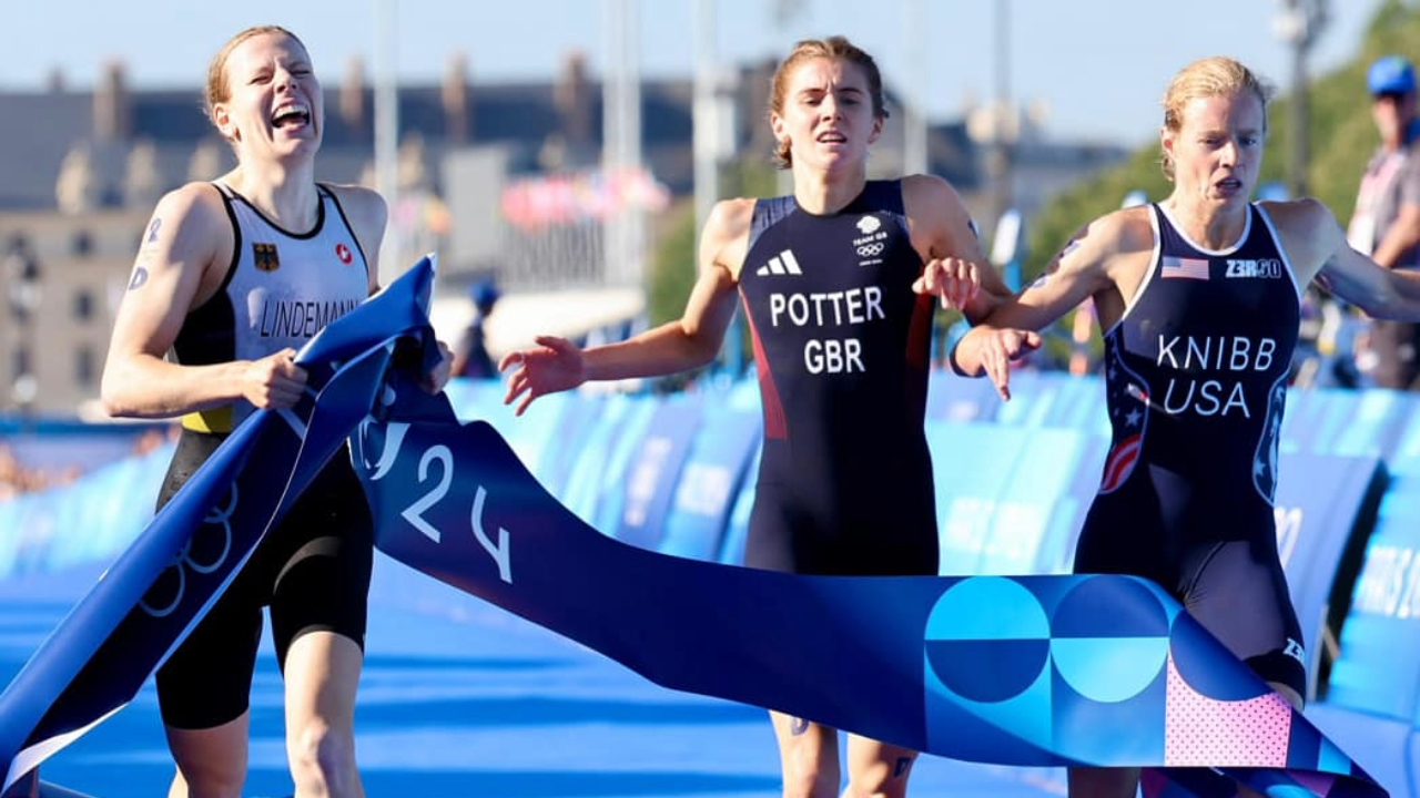 Final de sprint de triatlón de relevos mixtos de los Juegos Olímpicos de París 2024