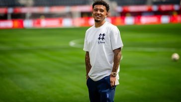 El extremo del Manchester United Jadon Sancho sigue siendo una opción para el Paris St Germain