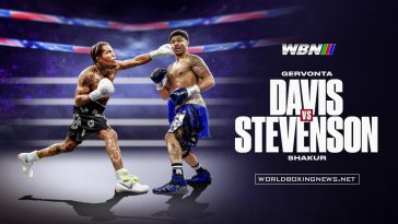 Gervonta Davis VS Shakur Stevenson - cartel de WBN