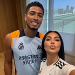 Jude Bellingham posó para una selfie con Kim Kardashian antes de publicarla en Instagram