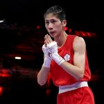 Lin Yu-ting (en la foto), quien al igual que Khelif fue descalificada del Campeonato Mundial Femenino el año pasado, ganó su pelea inaugural en el evento de boxeo de peso pluma femenino.