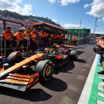 Lando Norris (GBR) McLaren MCL38 entra en el parque cerrado. 28.07.2024. Campeonato Mundial de Fórmula 1, Ronda 14, Gran Premio de Bélgica, Spa Francorchamps, Bélgica, Día de la carrera. - www.xpbimages.com, Correo electrónico: requests@xpbimages.com © Copyright: Moy / XPB Images