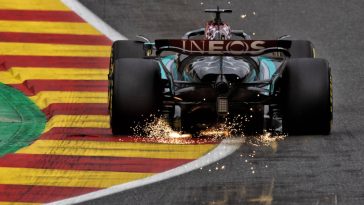 Mercedes sigue confiando en la mejora del suelo del W15 pese a la zanja de Spa