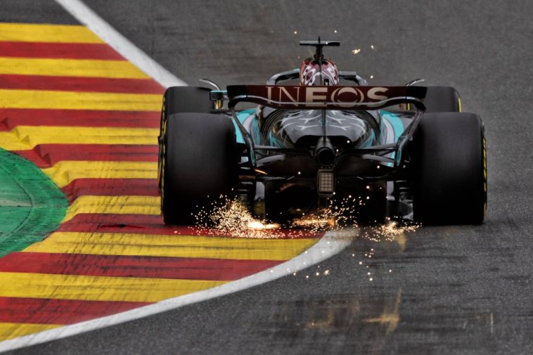 Mercedes sigue confiando en la mejora del suelo del W15 pese a la zanja de Spa