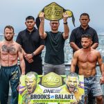 Los luchadores de MMA Jarred Brooks y Gustavo Balart