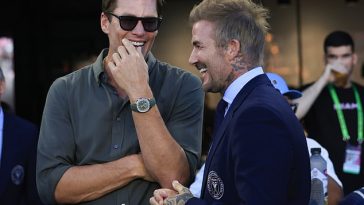 Tom Brady se unió a David Beckham en el partido de la MLS del Inter Miami contra el FC Cincinnati el sábado