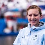 Georgia Taylor Brown sonríe en los Juegos Olímpicos de París 2024 Crédito de la foto Triatlón Mundial