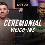 UFC 305: Vídeo de la ceremonia de pesaje