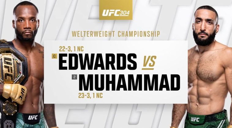 Vídeo con los mejores momentos de la UFC 304: Leon Edwards vs Belal Mahammad