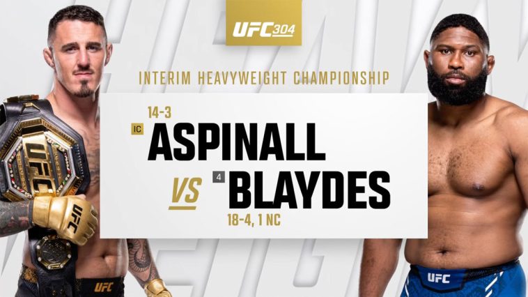 Vídeo con los mejores momentos de la UFC 304: Tom Aspinall vs Curtis Blaydes