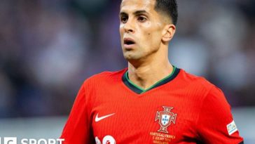 Joao Cancelo playing for Portugal