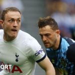 Oliver Skipp playing for Tottenham