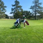 Sonja Tang, de Oregón, en la primera ronda del torneo intercolegial ANNIKA 2024. (Foto: Cameron Jourdan/Golfweek)