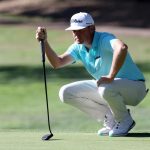 NAPA, CALIFORNIA - 13 DE SEPTIEMBRE: Patton Kizzire de los Estados Unidos alinea un putt en el cuarto green durante la segunda ronda del Campeonato Procore 2024 en Silverado Resort el 13 de septiembre de 2024 en Napa, California. (Foto de Jed Jacobsohn/Getty Images)