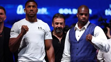 Anthony Joshua (izquierda) afirmó que había