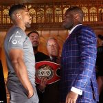 Anthony Joshua (izquierda) y Daniel Dubois (derecha) se enfrentaron por última vez antes de su pelea.