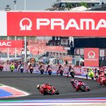 El inicio del Gran Premio de Emilia Romagna de MotoGP