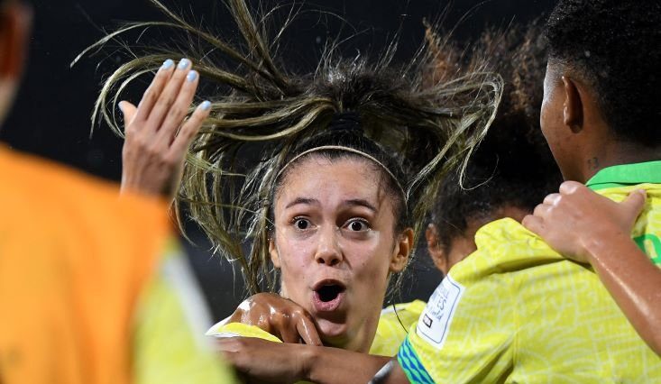 Partido de la Copa Mundial Femenina Sub-20 de la FIFA 2024 entre Francia y Brasil en el estadio Atanasio Girardot en Medellín, Colombia, el 3 de septiembre de 2024.