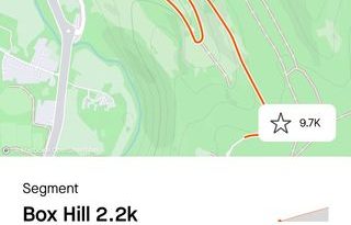 Segmento de Strava para Box Hill en Surrey