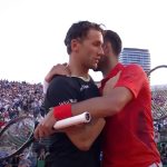 Casper Ruud y Novak Djokovic