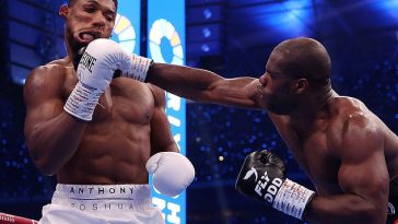 Anthony Joshua fue duramente derrotado por su rival británico Daniel Dubois el fin de semana pasado.