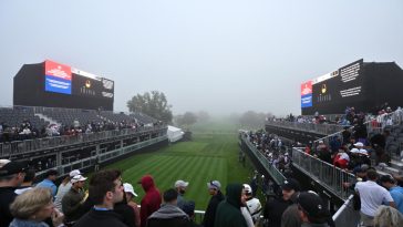 La niebla ha llegado al Royal Montreal Golf Club. (Foto de Minas Panagiotakis/Getty Images)