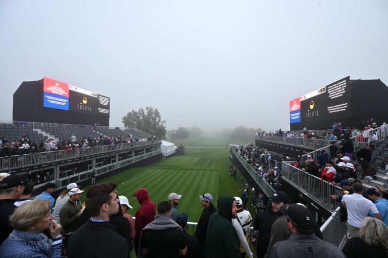 La niebla ha llegado al Royal Montreal Golf Club. (Foto de Minas Panagiotakis/Getty Images)