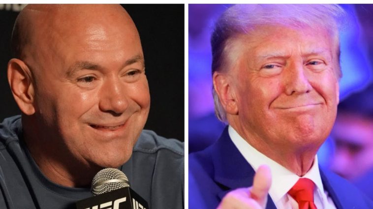 Dana White habló con Donald Trump una hora antes del debate