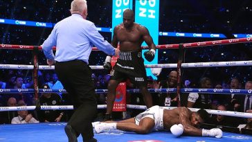 Anthony Joshua fue detenido en cinco asaltos por Daniel Dubois el sábado por la noche