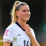 Poppy Pritchard playing for England