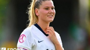 Poppy Pritchard playing for England