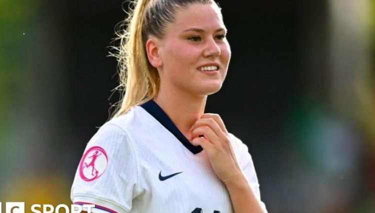 Poppy Pritchard playing for England