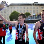 Triatlón Mundial Leeds 2017: Alistair Brownlee y Jonathan Brownlee celebran