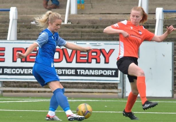 Queen of the South Ladies vs Edinburgh Caledonia, Barclays, SWF League One, en Palmerston Park en Dumfries, Escocia, el 8 de septiembre de 2024