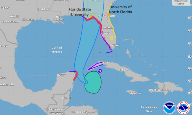 El huracán Helene provoca cancelaciones de competencias universitarias en Florida, incluida la invitación de Florida State