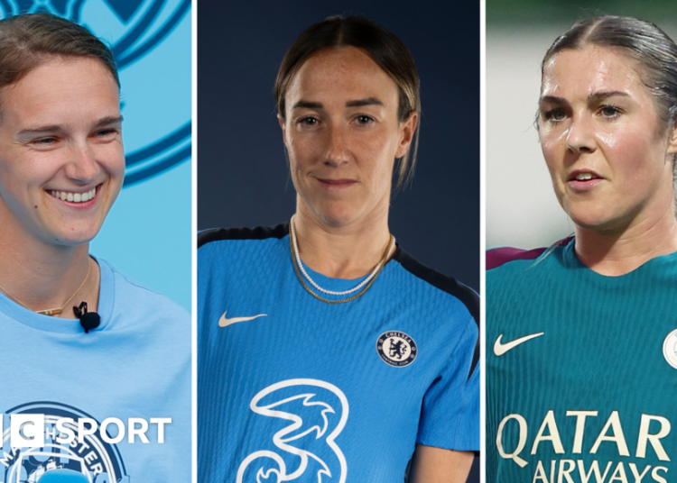 Vivianne Miedema, Lucy Bronze and Mary Earps