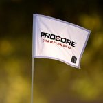 La bandera en el noveno green durante la primera ronda del Campeonato Procore 2024b en Silverado Resort en Napa, California. (Eakin Howard/Getty Images)