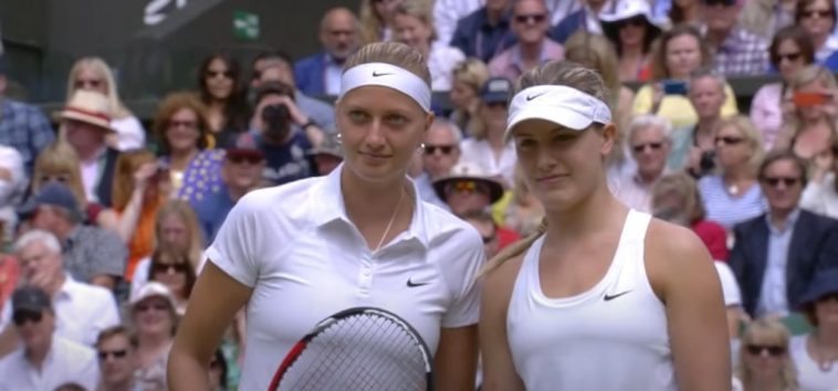 Eugenie Bouchard y Petra Kvitova