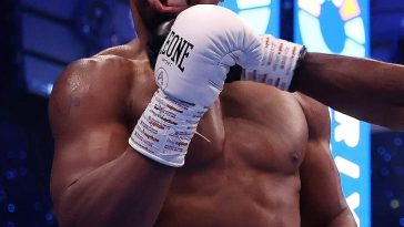 Imagen del rostro de Anthony Joshua