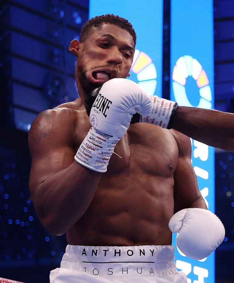 Imagen del rostro de Anthony Joshua