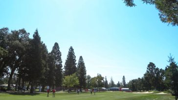 El hoyo 18 del Silverado Resort and Spa en Napa, California. (Jed Jacobsohn/Getty Images)